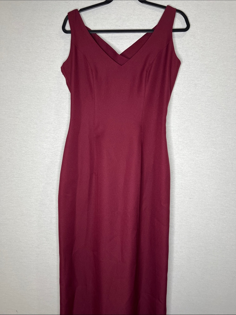 Forever Yours Sleeveless V-Neck Burgundy Women's Dress